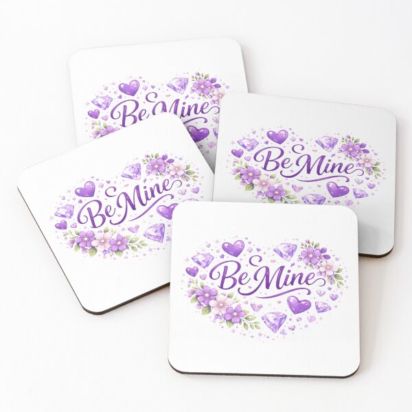 Item preview, Be Mine Heart with Violets and Diamonds designed and sold by Leap29 Designs.