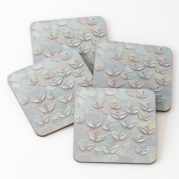 Item preview, Impasto-Style Digital Art: Senbazuru Prayer Layers designed and sold by EEpression.
