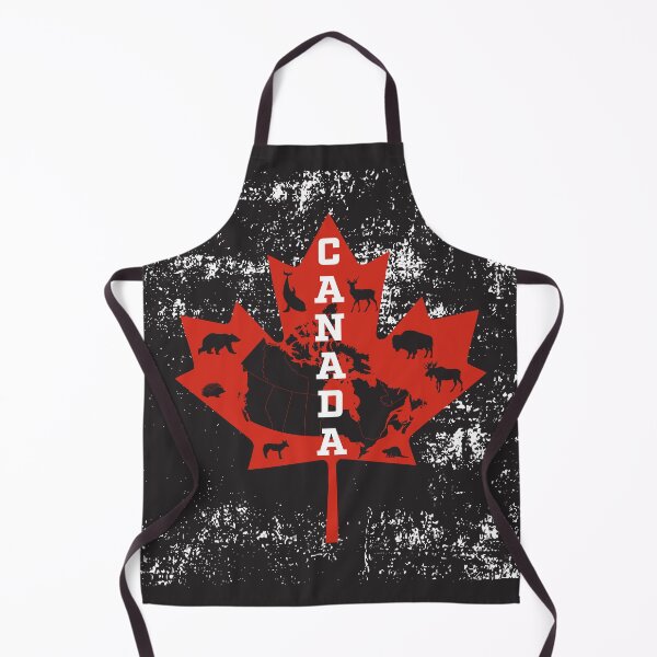 Item preview, Canada Map Wildlife Maple Leaf Nature Art Print designed and sold by cabana.space.