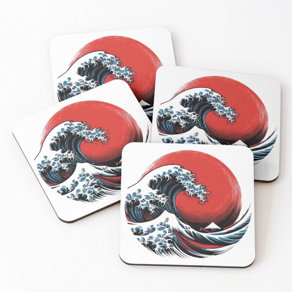 Item preview, Rising Wave – Fuji & Sun Japanese Fusion Design designed and sold by Dogandesighn.