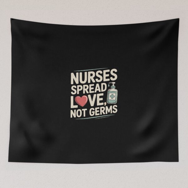 Item preview, Spread Love Not Germs designed and sold by Vintage Shapes.
