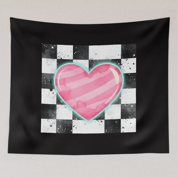 Item preview, Retro Valentines Day Heart, Retro Checkered Valentines, Valentines Day Design, Coquette Valentine designed and sold by DesignDenDo ⭐⭐⭐⭐⭐.