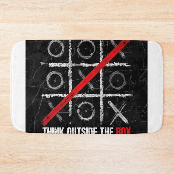 Item preview, Think Outside the Box XO Game Design, Red Winning Line Illustration designed and sold by zeeshandesign99.