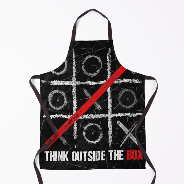Item preview, Think Outside the Box XO Game Design, Red Winning Line Illustration designed and sold by zeeshandesign99.