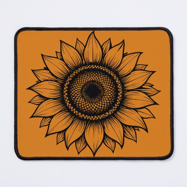 Item preview, Minimal Black & White Sunflower Line Art designed and sold by NeerPrema.