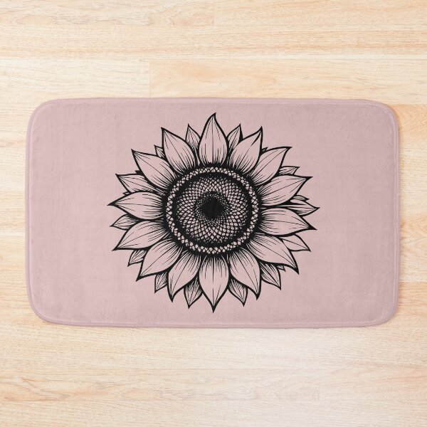 Item preview, Minimal Black & White Sunflower Line Art designed and sold by NeerPrema.