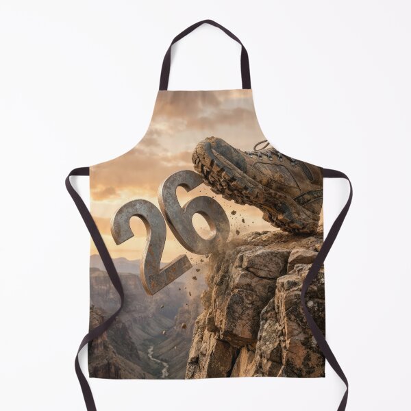 Item preview, Hiking Boot Kicking Off Year 2026 designed and sold by Maria Dryfhout.