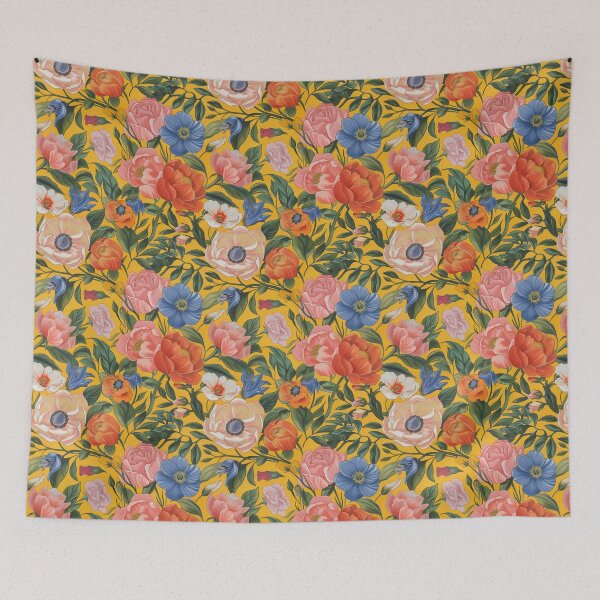 Item preview, Whimsical Flowers Meadow designed and sold by Cicysartdesign.