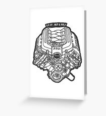 Ford Mustang GT 5.0 V8 Engine Greeting Card