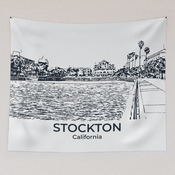 Item preview, Stockton – California designed and sold by Lakeric Cityscapes.