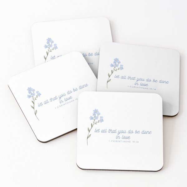 Item preview, Let All That You Do Be Done in Love - 1 Corinthians 16:14 Floral Design designed and sold by KindThoughts.