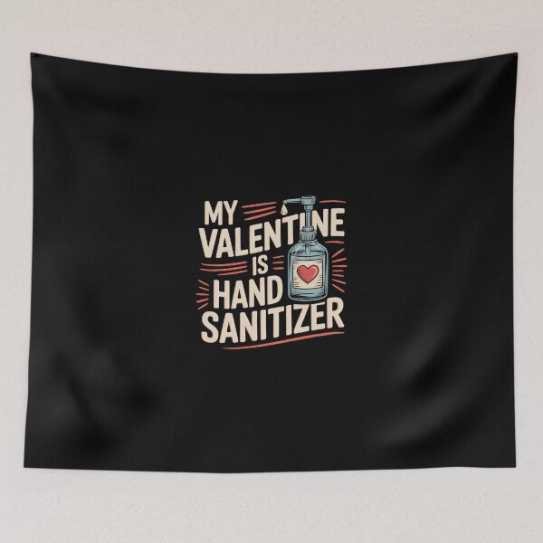 Item preview, My Valentine Is Hand Sanitizer designed and sold by Vintage Shapes.