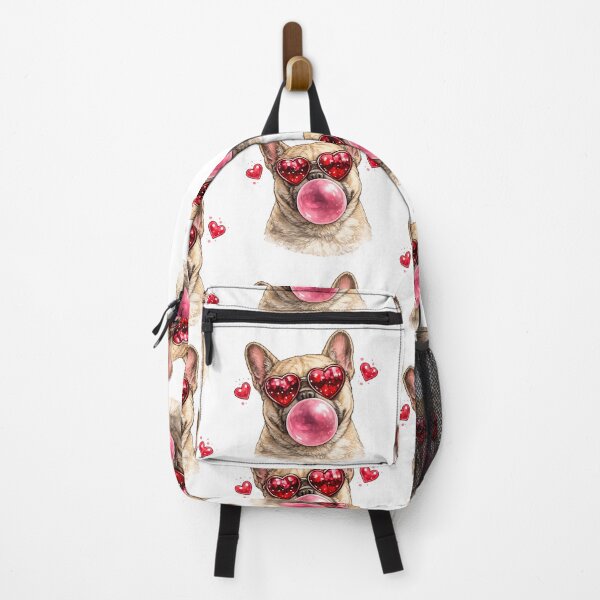 Item preview, Love Pup – Dog in Heart Glasses Blowing Bubble Gum designed and sold by KateVil.