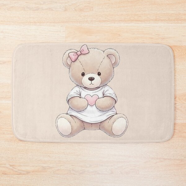 Item preview, Cute Teddy Bear Holding Heart – Valentine’s Day Love Illustration for Gifts and Romantic Designs designed and sold by soletstudio.