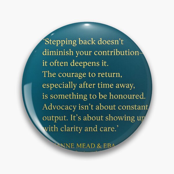 Item preview, Stepping Back -Reflections from the Edge of Advocacy designed and sold by Dianne Mead.