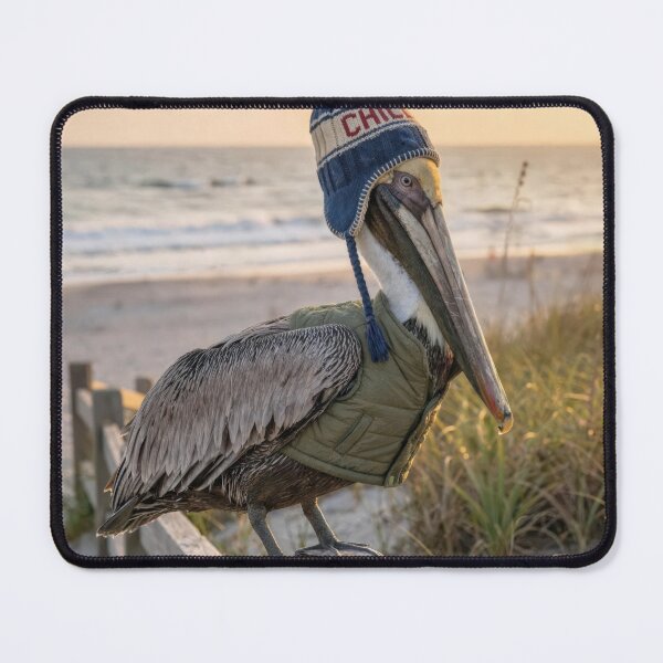 Item preview, Pelican Wearing Winter Attire designed and sold by Maria Dryfhout.