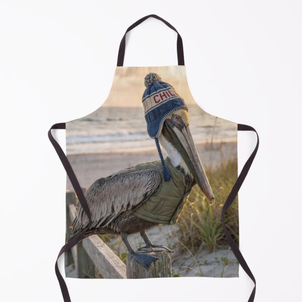 Item preview, Pelican Wearing Winter Attire designed and sold by Maria Dryfhout.