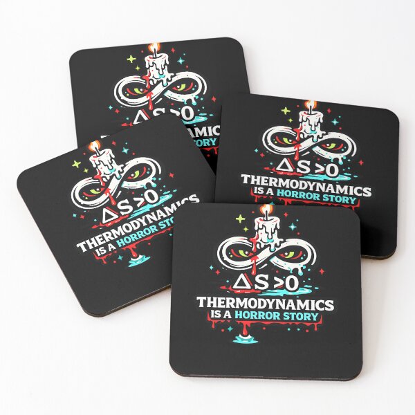 Item preview, Thermodynamics Is a Horror Story – Physics Nerd Joke designed and sold by Cool Geeks.