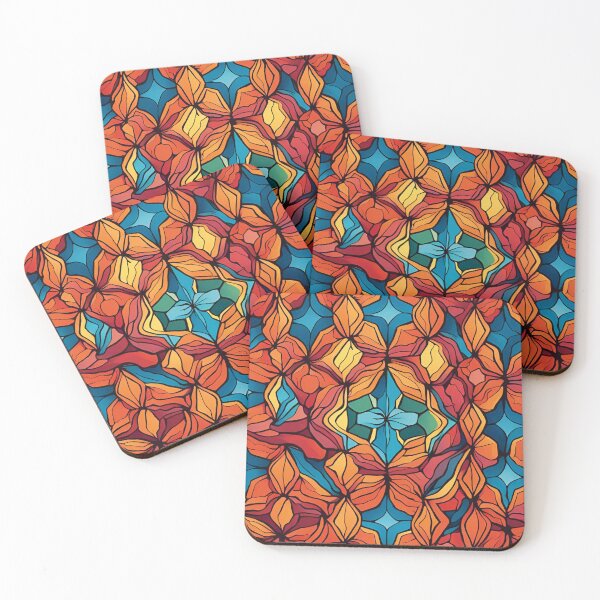 Item preview, Digital Bloom: 40-Bit Kaleidoscopic Floral Patterns designed and sold by mxztar.