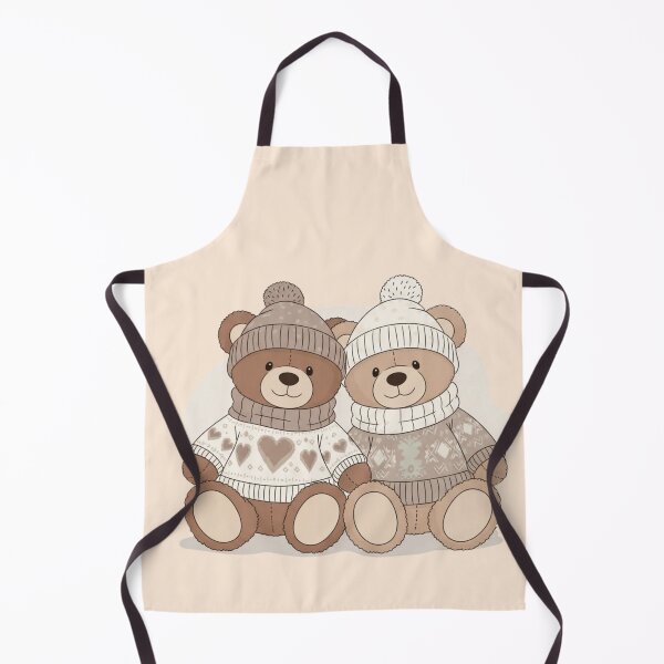 Item preview, Cute Teddy Bear Couple in Sweaters – Cozy Valentine’s Day Love Illustration designed and sold by soletstudio.