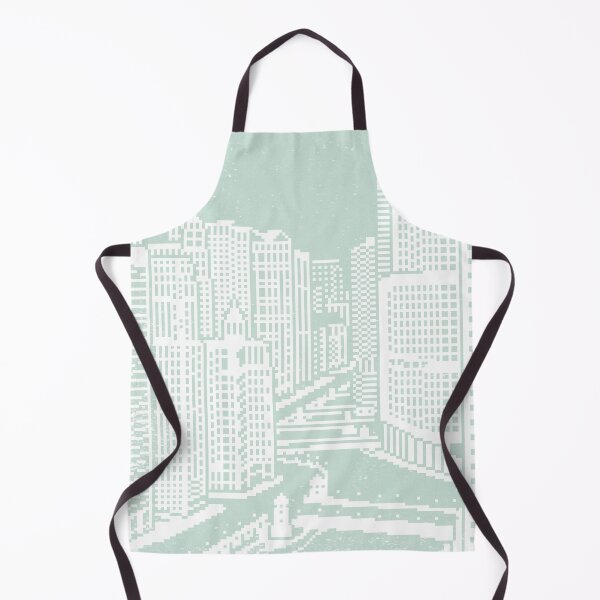 Item preview, Chicago River Pixel Art - Mint designed and sold by Irene Estelle.