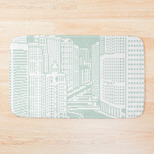 Item preview, Chicago River Pixel Art - Mint designed and sold by Irene Estelle.
