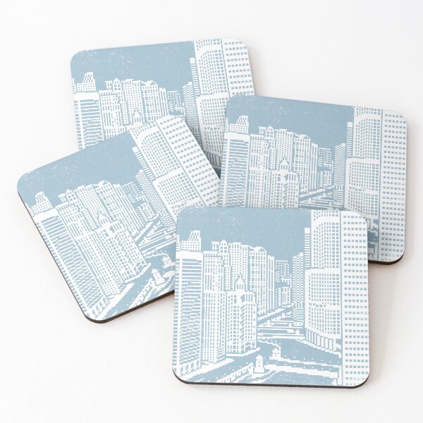 Item preview, Chicago River Pixel Art - Sky designed and sold by Irene Estelle.