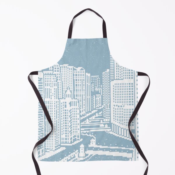 Item preview, Chicago River Pixel Art - Sky designed and sold by Irene Estelle.