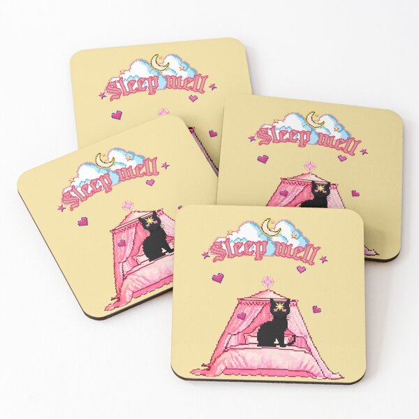 Item preview, Sleep Well Black Cat Luck designed and sold by mooncakekaro.