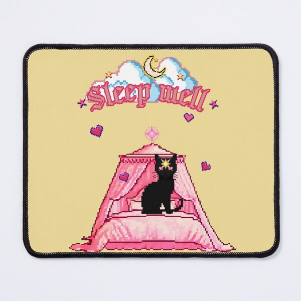 Item preview, Sleep Well Black Cat Luck designed and sold by mooncakekaro.