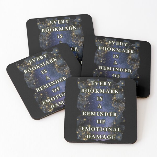 Item preview, Every Bookmark Is A Reminder Of Emotional Damage, Book Lover Bookish Humor  designed and sold by DarkRomanceMom.