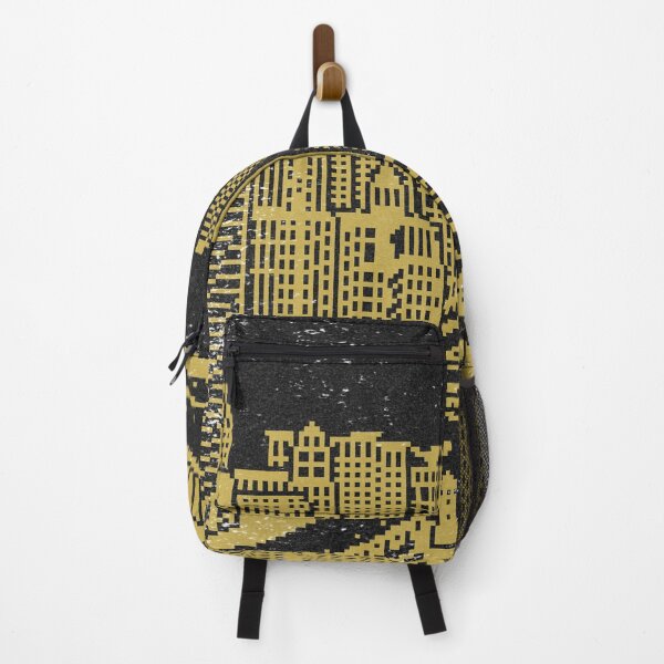 Item preview, Chicago River Pixel Art - Coal + Saffron designed and sold by Irene Estelle.