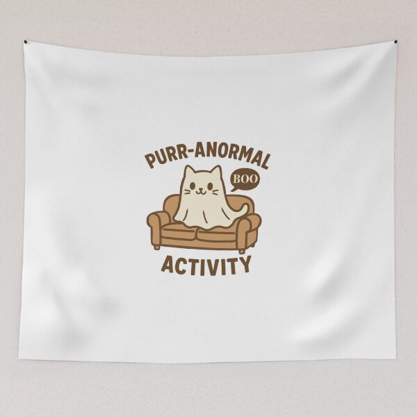 Item preview, Purr-anormal Activity – Funny Ghost Cat Design designed and sold by The-Gigi-Factory.