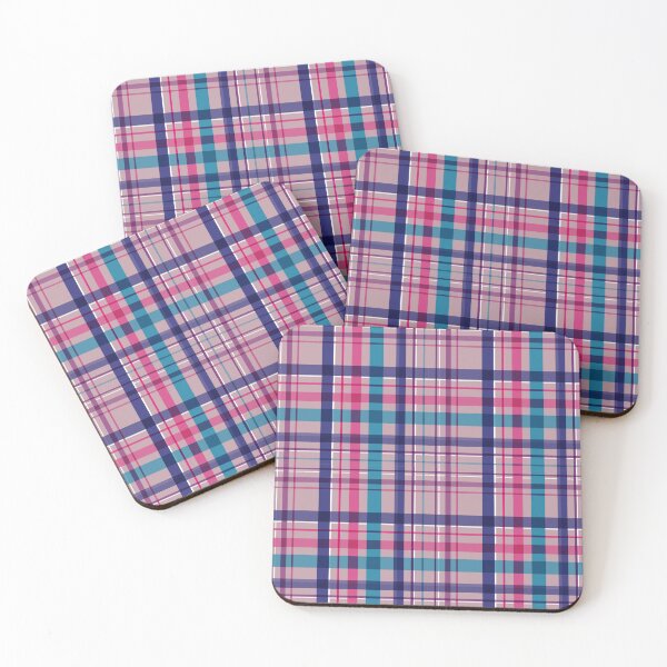 Item preview, Multi-colour cool tone plaid designed and sold by TheSimplestArt.