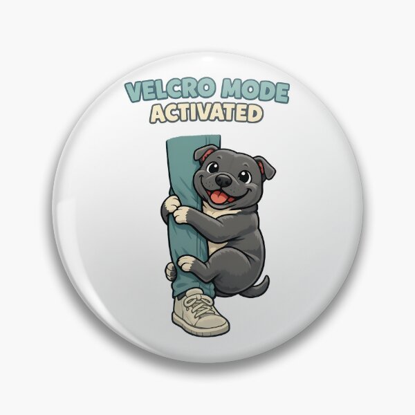 Item preview, Velcro Mode Activated - Cute Clingy Dog Cuddle Illustration designed and sold by BestFriendTees.