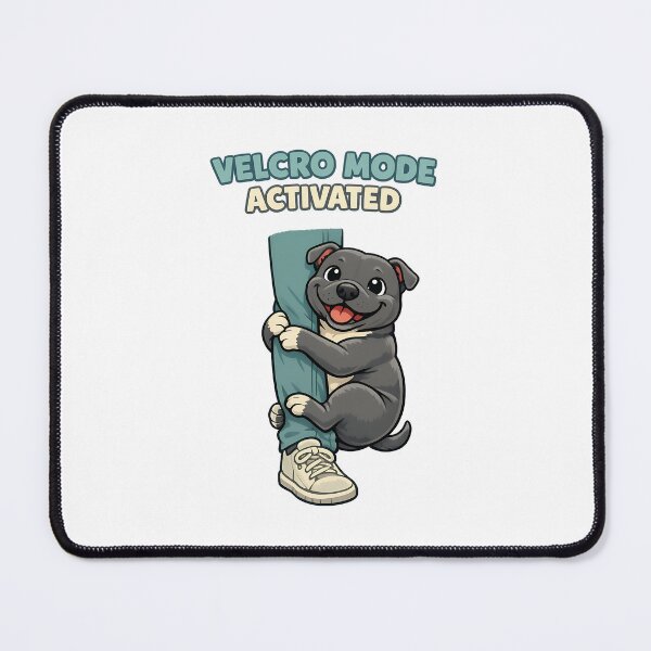 Item preview, Velcro Mode Activated - Cute Clingy Dog Cuddle Illustration designed and sold by BestFriendTees.