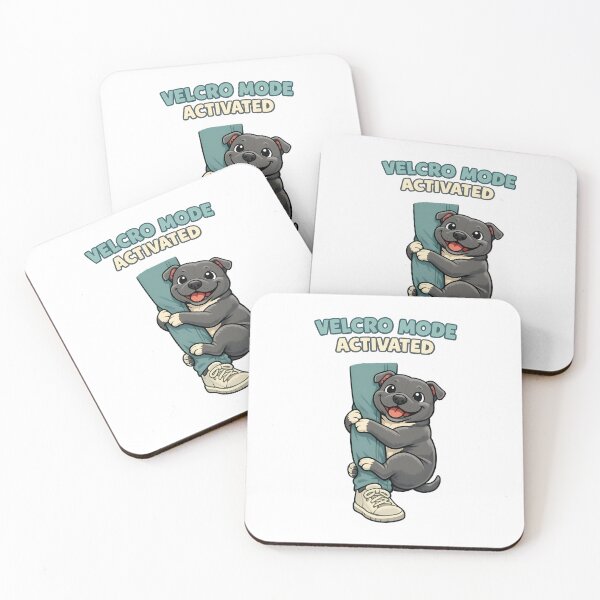 Item preview, Velcro Mode Activated - Cute Clingy Dog Cuddle Illustration designed and sold by BestFriendTees.