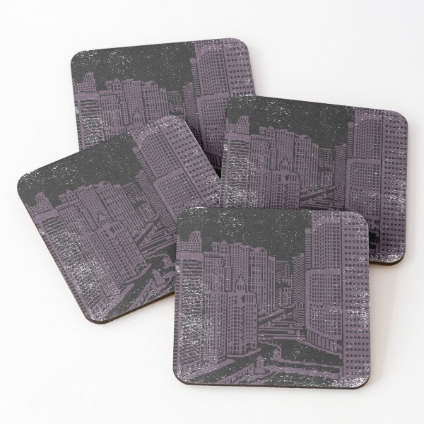 Item preview, Chicago River Pixel Art - Coal + Fig designed and sold by Irene Estelle.