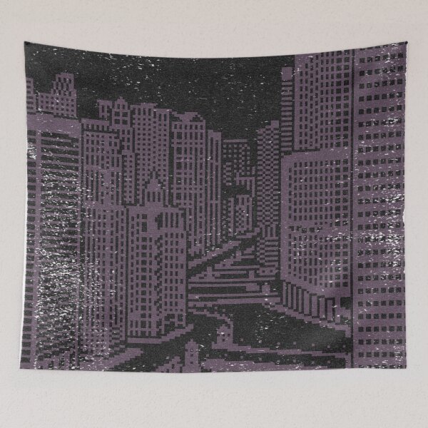 Item preview, Chicago River Pixel Art - Coal + Fig designed and sold by Irene Estelle.