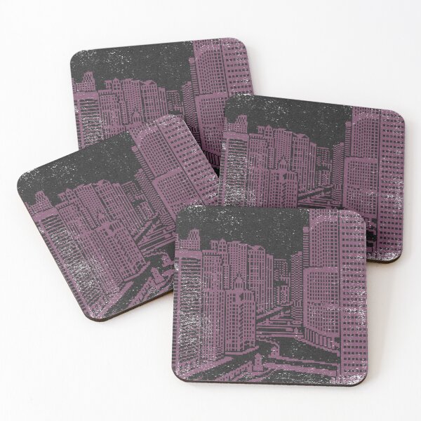 Item preview, Chicago River Pixel Art - Coal + Beet designed and sold by Irene Estelle.