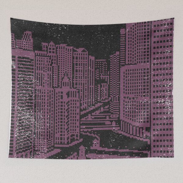Item preview, Chicago River Pixel Art - Coal + Beet designed and sold by Irene Estelle.