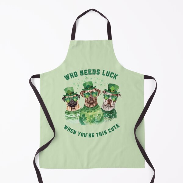 Item preview, St Patrick's Dogs WHO NEEDS LUCK.... designed and sold by BKDIGITALSHOP.