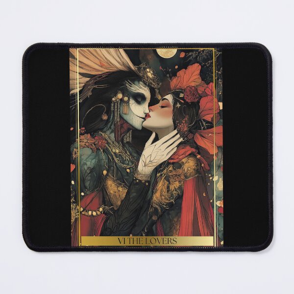 Item preview, VI The Lovers Tarot Card Illustration designed and sold by Thunderg1rl.