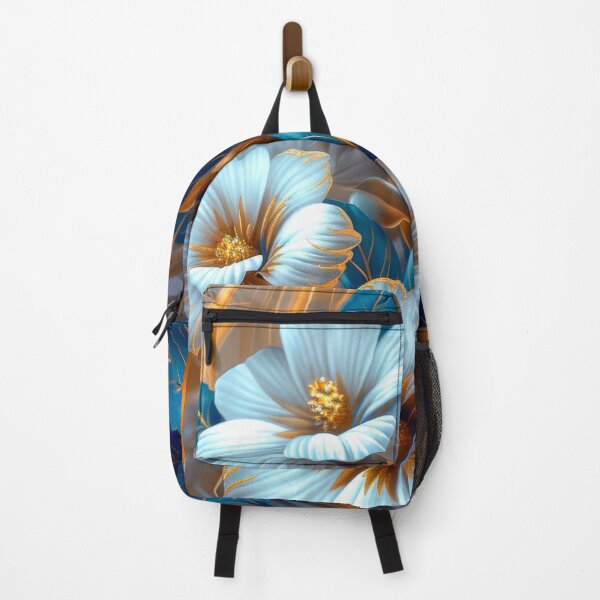 Item preview, Blue and Gold Tropical Flowers designed and sold by MargaretWiktor.