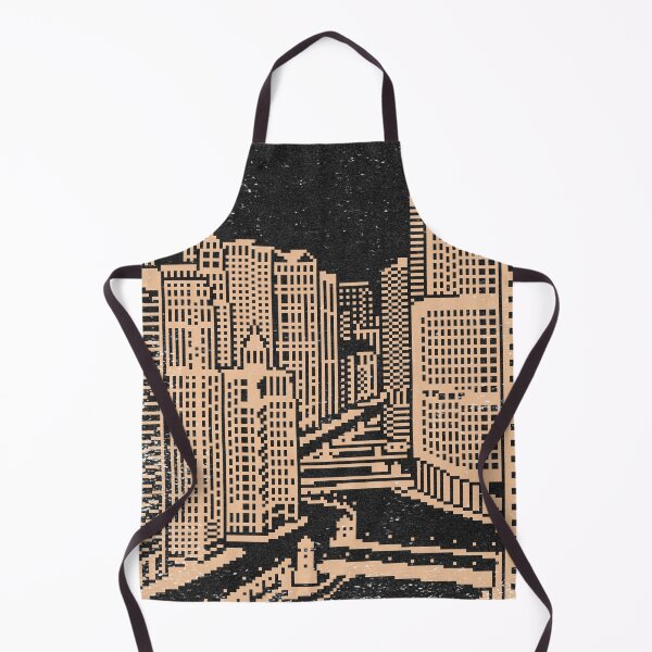 Item preview, Chicago River Pixel Art - Coal + Melon designed and sold by Irene Estelle.
