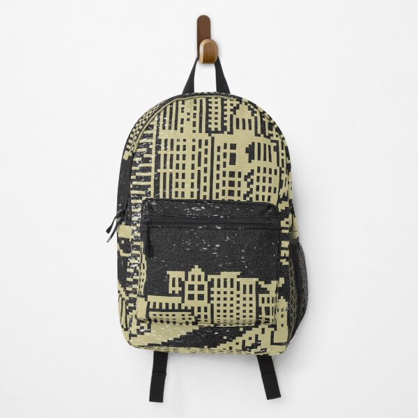 Item preview, Chicago River Pixel Art - Coal + Gold designed and sold by Irene Estelle.