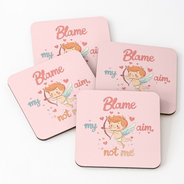 Item preview, Blame My Aim Not Me — Cupid Funny Valentine Design designed and sold by MarWachaN.