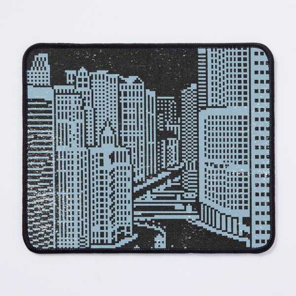 Item preview, Chicago River Pixel Art - Coal + Sky designed and sold by Irene Estelle.