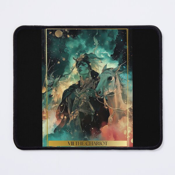 Item preview, VII The Chariot Tarot Card Illustration designed and sold by Thunderg1rl.