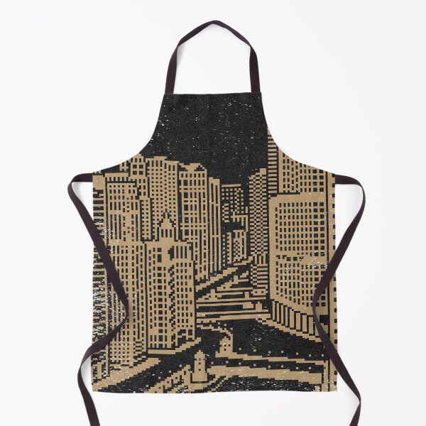 Item preview, Chicago River Pixel Art - Coal + Fawn designed and sold by Irene Estelle.
